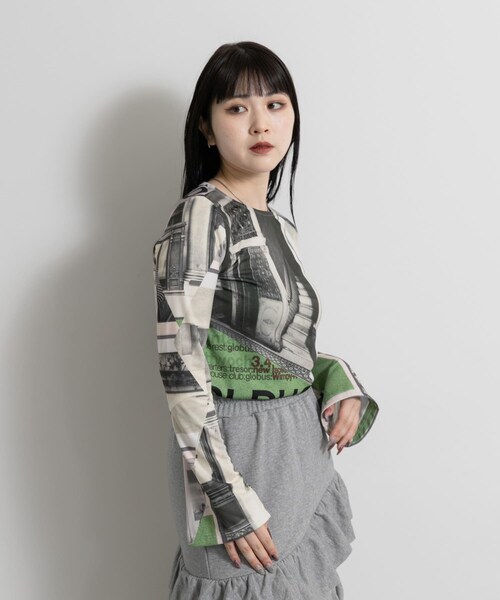 THE GOODLAND MARKET（ザグッドランドマーケット）の「old honey　42°C tops（その他トップス・レディース・01green/02purple・FREE）」の4枚目の写真