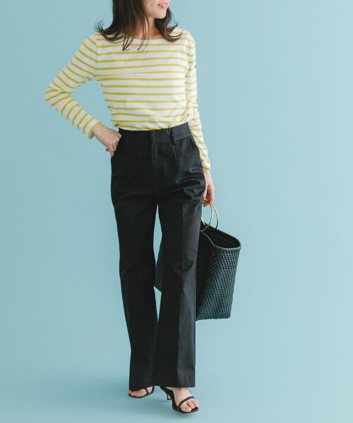 URBAN RESEARCH ROSSO（アーバンリサーチロッソ）の「セミフレアチノパンツ（チノパンツ・レディース・BLACK/IVORY/NAVY BLUE・36/38）」の15枚目の写真