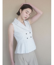 LAGUNAMOON | タックペプラムベスト(その他トップス)