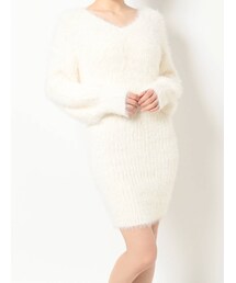 RESEXXY | シャギーミニニットワンピース(ワンピース)