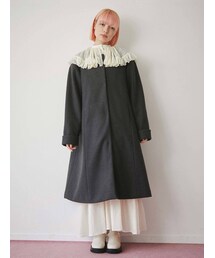 merry jenny | ordinaryサーキュラーカラーコート(ノーカラーコート)