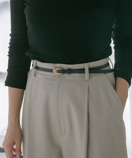 URBAN RESEARCH（アーバンリサーチ）の「LEFIJE　M4972A Tresor（ベルト・レディース・Black・75）」の2枚目の写真