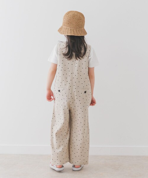 URBAN RESEARCH DOORS（アーバンリサーチドアーズ）の「『親子リンク』リネンレーヨンドットオールインワン(KIDS)（ワンピース・キッズ・NATURAL/BLACK・105/120/135）」の22枚目の写真