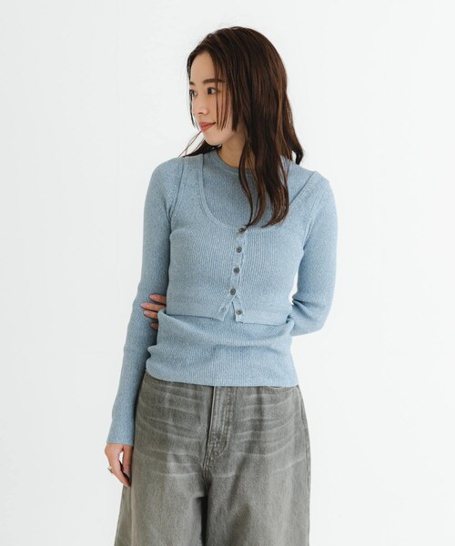 URBAN RESEARCH(アーバンリサーチ)の「『UR TECH』メランジコットンベスト(ベスト・レディース・PINK/OFF/BLUE・FREE)」の19枚目の写真