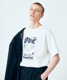 ADAM ET ROPE'（アダムエロペ）の「【Chocomoo×ADAM ET ROPE 】PRINT TEE（Tシャツ/カットソー・メンズ）」