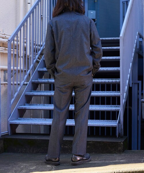 ADAM ET ROPE'(アダムエロペ)の「【HEUGN/ユーゲン】Freddie FLANNEL(スラックス・メンズ・グレー・1/2/3/4)」の18枚目の写真