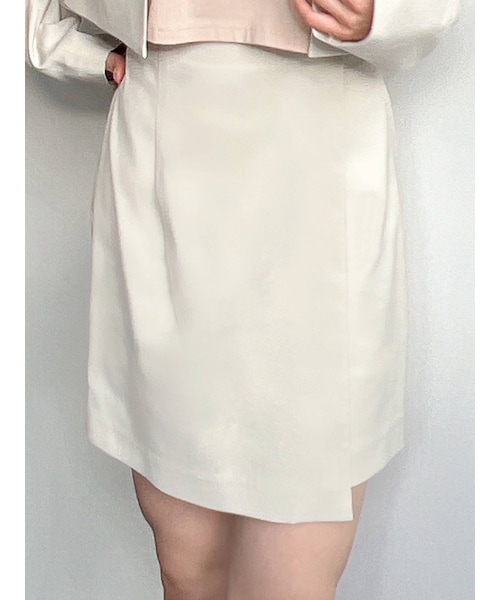 RESEXXY（リゼクシー）の「ラップスカパン【セットアップ着用可能】（その他パンツ・レディース・アイボリー/イエロー/ラベンダー/ベージュ・F）」の4枚目の写真