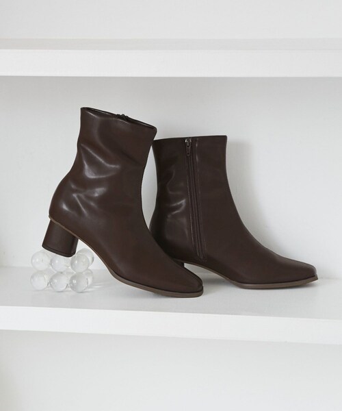 ROPE' PICNIC(ロペピクニック)の「ラインリフトベーシックブーツ(ブーツ・レディース・ブラック/ダークブラウン系・23.0/23.5/24.0/24.5)」の9枚目の写真