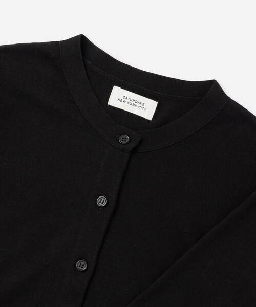 Saturdays NYC（サタデーズ ニューヨークシティ ）の「Petite Cardigan | WOMEN（カーディガン/ボレロ・レディース・ブラック/ライトグレー/レッド・L/M/S）」の12枚目の写真