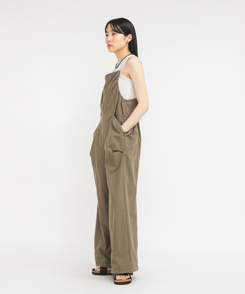 KBF（ケイビーエフ）の「ポケットディティールキャミサロペット（つなぎ/オールインワン・レディース・BLACK/BROWN/BEIGE・One）」の18枚目の写真