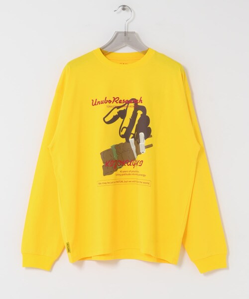 URBAN RESEARCH（アーバンリサーチ）の「鳥貴族×UR　UnuboResearch LONG-SLEEVE T-SHIRTS B（Tシャツ/カットソー・メンズ・WHITE/OATMEAL/CHARCOAL/BLACK/YELLOW/MOCHA・M/L/XL）」の4枚目の写真