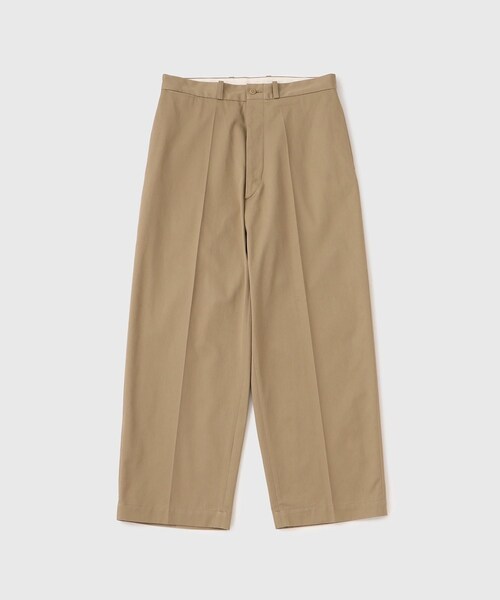 ADAM ET ROPE'(アダムエロペ)の「【blurhmsROOTSTOCK/ブラームスルーツストック】2046D Chino Pants(チノパンツ・メンズ・ブラック/ベージュ・2/3)」の3枚目の写真