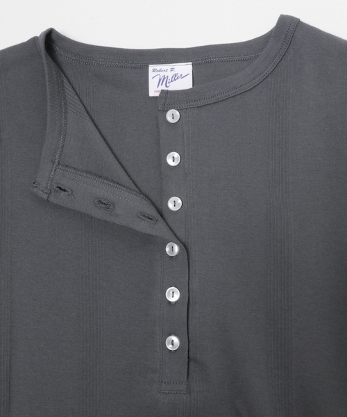 KBF(ケイビーエフ)の「Miller Panel ribbed Henley tee(Tシャツ/カットソー・レディース・WHITE/BLK-W3/CGRY・Free)」の14枚目の写真