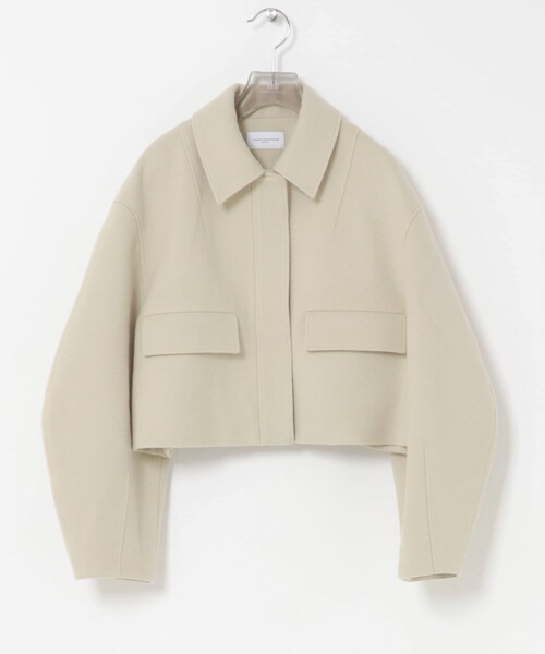 URBAN RESEARCH(アーバンリサーチ)の「new basic RIDGE MINIMAL SHORT COAT(テーラードジャケット・レディース・D.BROWN/LT BEIGE・36/38)」の2枚目の写真