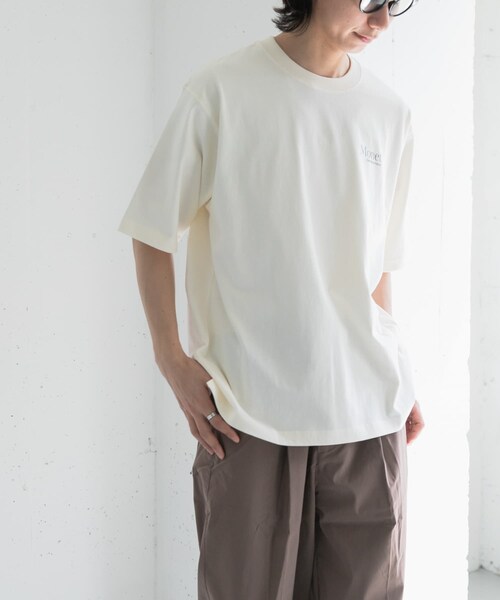 URBAN RESEARCH DOORS(アーバンリサーチドアーズ)の「FORK&SPOON Monet art t-shirts(Tシャツ/カットソー・メンズ・OFF/NAVY・4/5)」の6枚目の写真