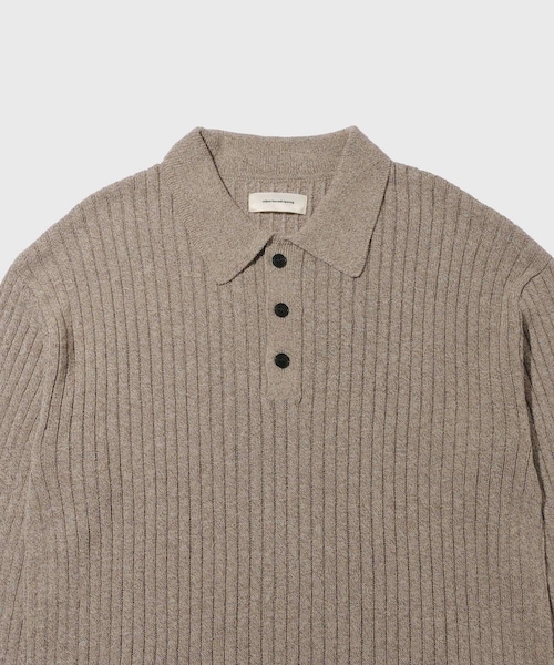 ADAM ET ROPE'(アダムエロペ)の「【mfpen/エムエフペン】Digit Polo Knit(ポロシャツ・メンズ・キナリ・M/S)」の4枚目の写真