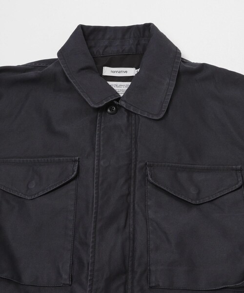 EKAL（エカル）の「nonnative　TROOPER JKT COTTON BACK SATIN VW WITH WINDSTOPPER（ブルゾン・メンズ・BLACK/OLIVE/NAVY・2/3）」の11枚目の写真