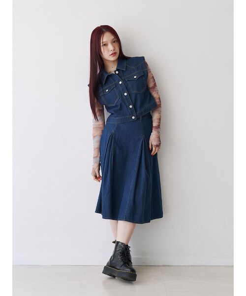 jouetie（ジュエティ）の「マルチWAYベストセットアップ（セットアップ・レディース・ブラック/ピンク/ブルー/イエロー/パープル・M）」の6枚目の写真