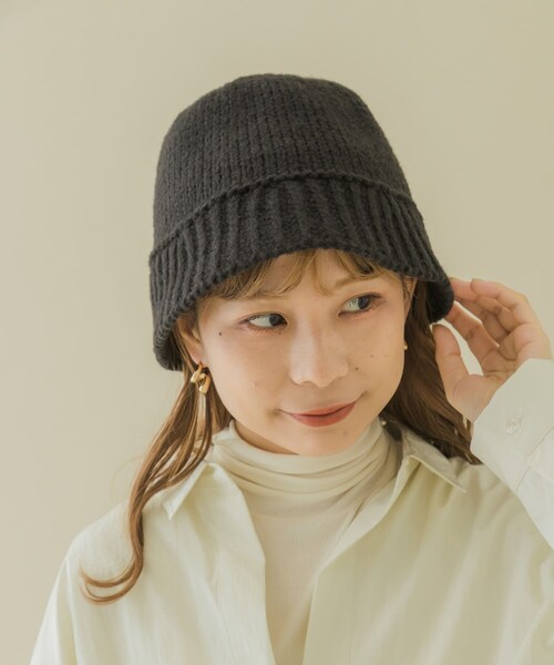 SMELLY（スメリー）の「ニットデザインハット（ハット・レディース・BLK/IVO・-）」の18枚目の写真