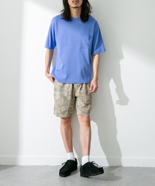 URBAN RESEARCH Sonny Label（アーバンリサーチサニーレーベル）の「UpDRIFT フライスショートスリーブTシャツ（Tシャツ/カットソー・メンズ・オフ/ブルー/イエロー/レッド・M/L）」の12枚目の写真