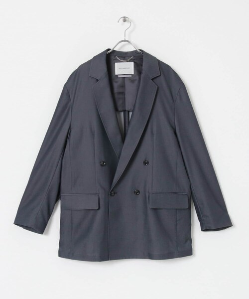 THE GOODLAND MARKET（ザグッドランドマーケット）の「『別注』MIDIUMISOLID×TGM　Double breasted jacket（テーラードジャケット・レディース・Blue/l.Beige/C.Gray・one）」の18枚目の写真