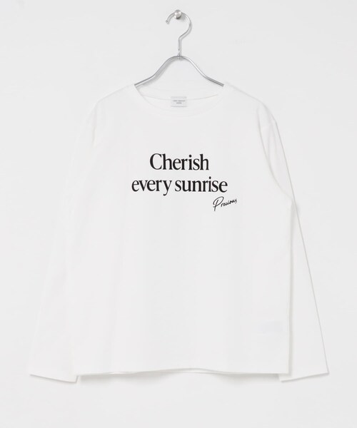 URBAN RESEARCH DOORS（アーバンリサーチドアーズ）の「フロッキーロゴプリントロングTシャツ 26AW（Tシャツ/カットソー・レディース・OFF/CHARCOAL・Free）」の11枚目の写真