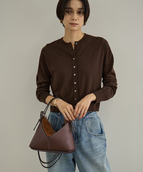 ADAM ET ROPE'（アダムエロペ）の「【AULENTTI（オーレンティ）】ショルダーバッグ（ボストンバッグ・レディース・ブラウン・F）」の5枚目の写真
