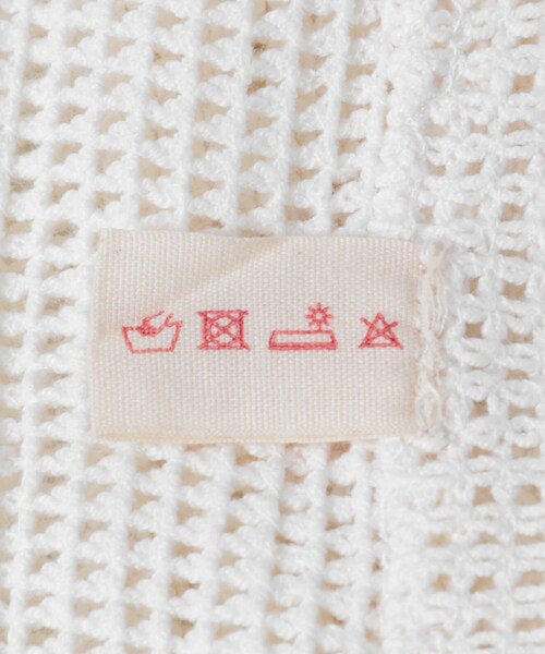 かぐれ（カグレ）の「Nananita　ROSE CROCHET BAG（トートバッグ・レディース・DOVE/BLACK・Free）」の6枚目の写真