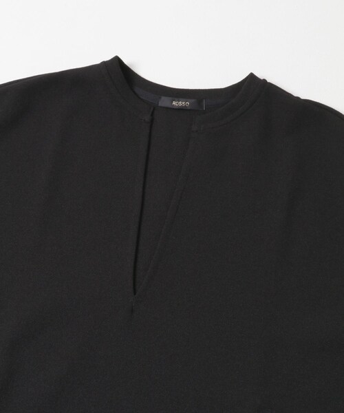 URBAN RESEARCH ROSSO（アーバンリサーチロッソ）の「Vネックジョーゼットプルオーバー（Tシャツ/カットソー・レディース・WHITE/BLACK・FREE）」の14枚目の写真