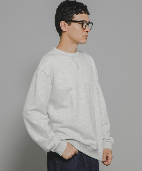 URBAN RESEARCH Sonny Label（アーバンリサーチサニーレーベル）の「ヘビーウェイトコットンベーシックスウェット（スウェット・メンズ・ライトグレー/ブラック/杢グレー/ネイビー/チャコール・M/L/XL）」の22枚目の写真