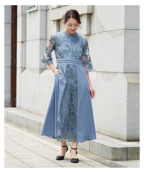 nissen（ニッセン）の「【結婚式・パーティードレス】パイピング