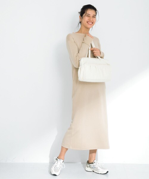 URBAN RESEARCH Sonny Label（アーバンリサーチサニーレーベル）の「SLAB　2wayPuffBostonBag（ボストンバッグ・レディース・ミント/オフ/ブラック・one）」の8枚目の写真