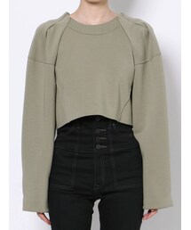 EMODA | タックスリーブソリッドトップ(Tシャツ/カットソー)