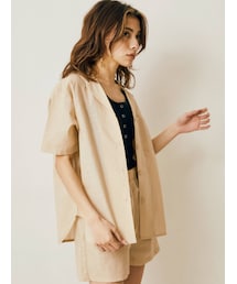 EVRIS | リネンブレンドオープンカラーシャツ【セットアップ着用可能】(シャツ/ブラウス)