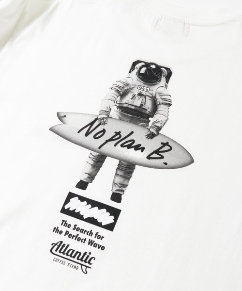 THE GOODLAND MARKET（ザグッドランドマーケット）の「That’s　RE the Tee No plan B（Tシャツ/カットソー・メンズ・WH/BK・M/L/XL）」の5枚目の写真