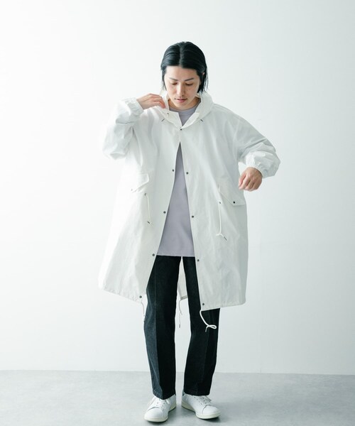 ITEMS URBANRESEARCH（アイテムズ アーバンリサーチ）の「オーバーサイズモッズコート（モッズコート・メンズ・KHK/OFF/BLK・M/L）」の20枚目の写真