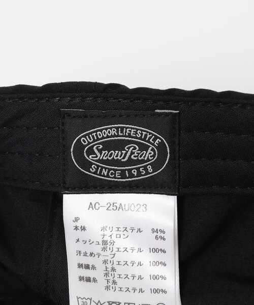 URBAN RESEARCH DOORS(アーバンリサーチドアーズ)の「Snow Peak Apparel Snow Peak Typography Cap(キャップ・レディース・BLACK/PINK/OLIVE・One)」の8枚目の写真