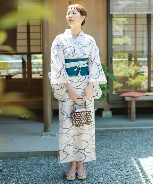 URBAN RESEARCH ROSSO（アーバンリサーチロッソ）の「浴衣 水紋（着物・メンズ・オフホワイト・FREE）」の4枚目の写真