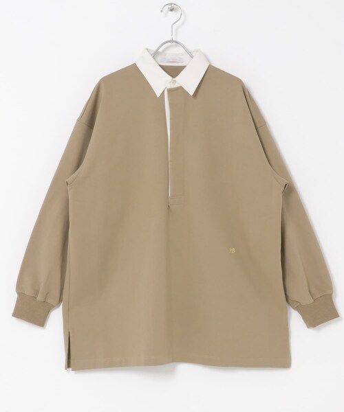 URBAN RESEARCH ROSSO（アーバンリサーチロッソ）の「F by ROSSO　ラガーチュニックプルオーバー（Tシャツ/カットソー・レディース・BEIGE/NAVY・FREE）」の11枚目の写真