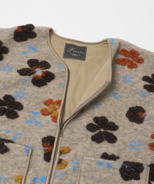 THE GOODLAND MARKET（ザグッドランドマーケット）の「FANAKA　SHORT BLOUSON（ブルゾン・レディース・MULTI/BLACK/BEIGE・FREE）」の12枚目の写真