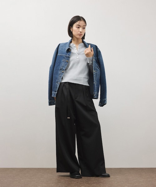 ADAM ET ROPE'(アダムエロペ)の「【Lee for ADAM ET ROPE'】別注 デニムジャケット(デニムジャケット・レディース・ネイビー/ブルー・F)」の6枚目の写真