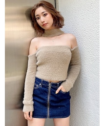 GYDA | 2WAYシャギーチョーカーニットトップス(ニット/セーター)