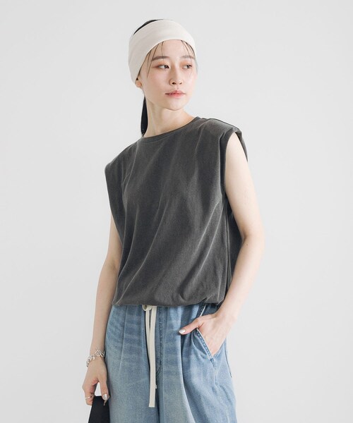 URBAN RESEARCH（アーバンリサーチ）の「decor『デコール』　Wide Hairband（ヘアバンド・レディース・CHARCOAL/BLACK/BROWN/OFF/BURGUNDY/SAX・-）」の12枚目の写真