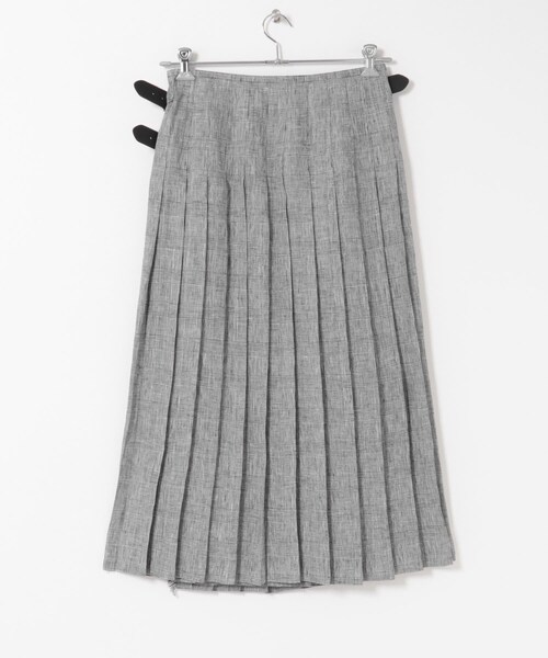 かぐれ（カグレ）の「『別注』O’NEIL OF DUBLIN×かぐれ　LINEN PLEATS SKIRT（スカート・レディース・BLUE/GLEN CHECK・XS）」の19枚目の写真