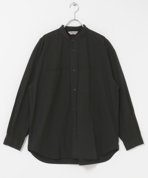 URBAN RESEARCH DOORS（アーバンリサーチドアーズ）の「STILL BY HAND　GARMENTDYE BANDCOLLAR SHIRTS（シャツ/ブラウス・メンズ・ECRU/INK BLACK/SLATE GREY/BROWN・46/48）」の9枚目の写真