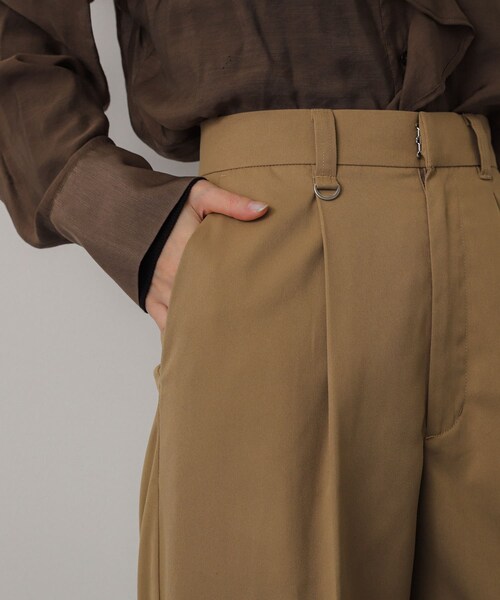 SENSE OF PLACE by URBAN RESEARCH（センスオブプレイスバイアーバンリサーチ）の「ワイドターンバックパンツ（その他パンツ・レディース・KHAKI/BLACK/BEIGE・S/M）」の22枚目の写真