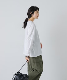 かぐれ | ハイツイストコットン長袖Tシャツ(Tシャツ/カットソー)