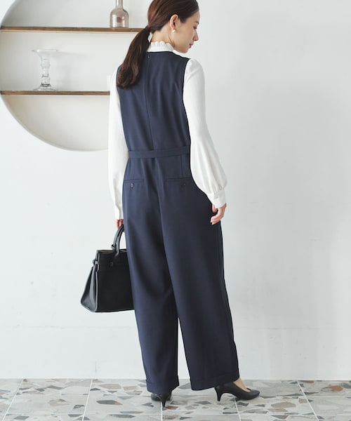 URBAN RESEARCH(アーバンリサーチ)の「『2サイズ展開』ベルト付きオールインワン(つなぎ/オールインワン・レディース・NAVY/BLACK・36/38)」の22枚目の写真