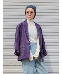 Ungrid | カラーコーデュロイジャケット(テーラードジャケット)