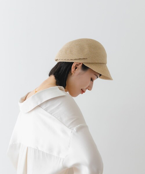 RODE SKO（ロデスコ）の「洗えるたためるキャスケット（キャスケット・レディース・NATURAL/BEIGE/BLACK・one）」の12枚目の写真
